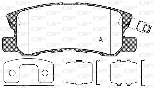 OPEN PARTS Jarrupala, levyjarru BPA0803.12